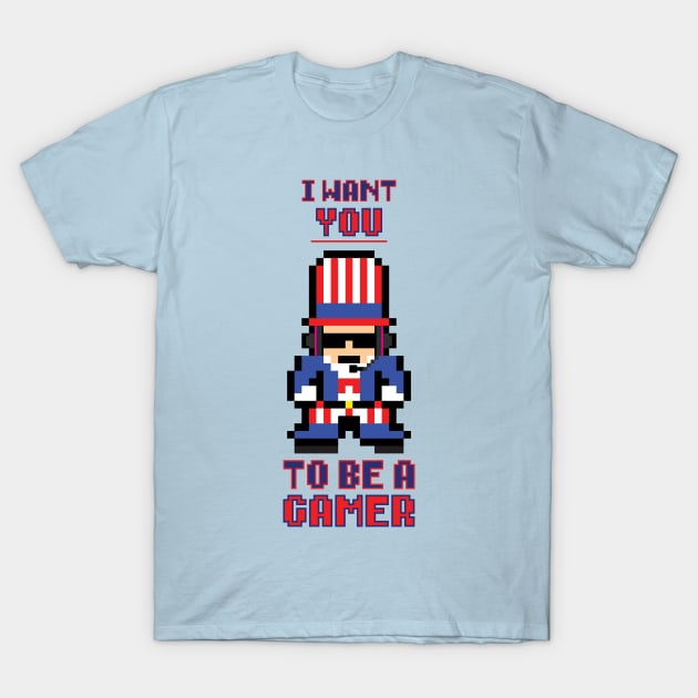 I Want You to be a Gamer T-Shirt by Lupa1214